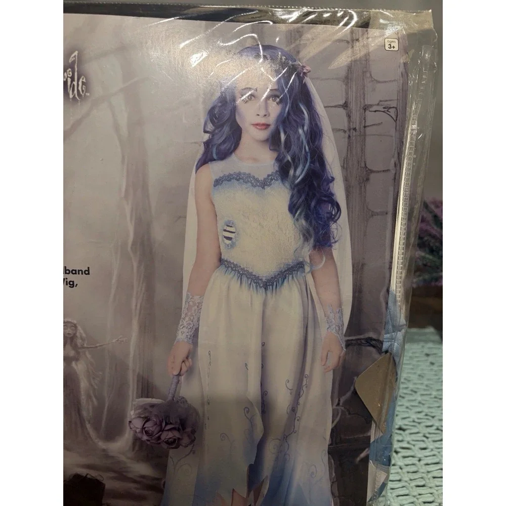 Emily The Corpse Bride - Spirit Halloween - Child Costume Small 4-6 Cosplay New